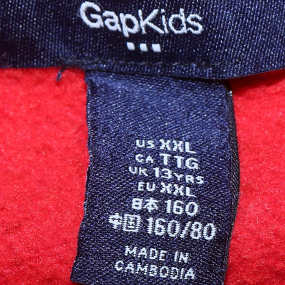 Boys UK Size 13-14 Years GapKids Red Full Zip Hoodie