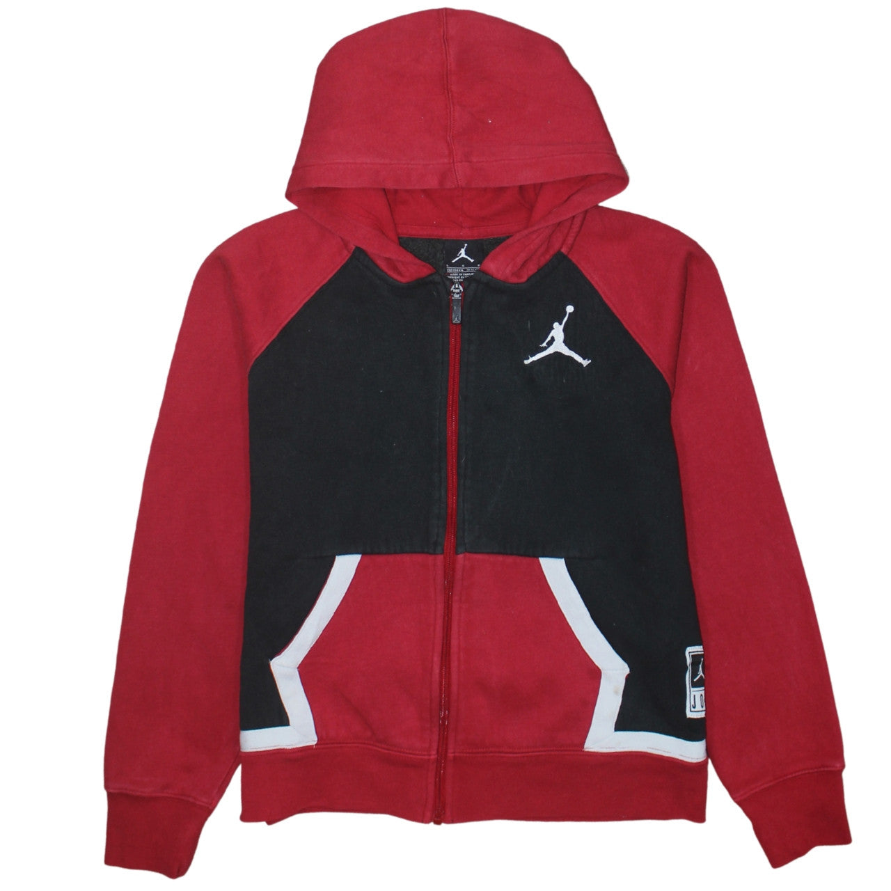 Boys UK Size 12-13 Years Jordan Red Full Zip Hoodie