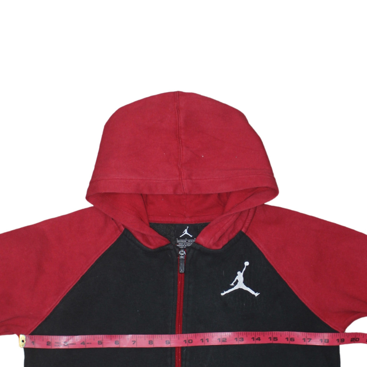 Boys UK Size 12-13 Years Jordan Red Full Zip Hoodie