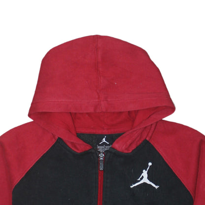 Boys UK Size 12-13 Years Jordan Red Full Zip Hoodie