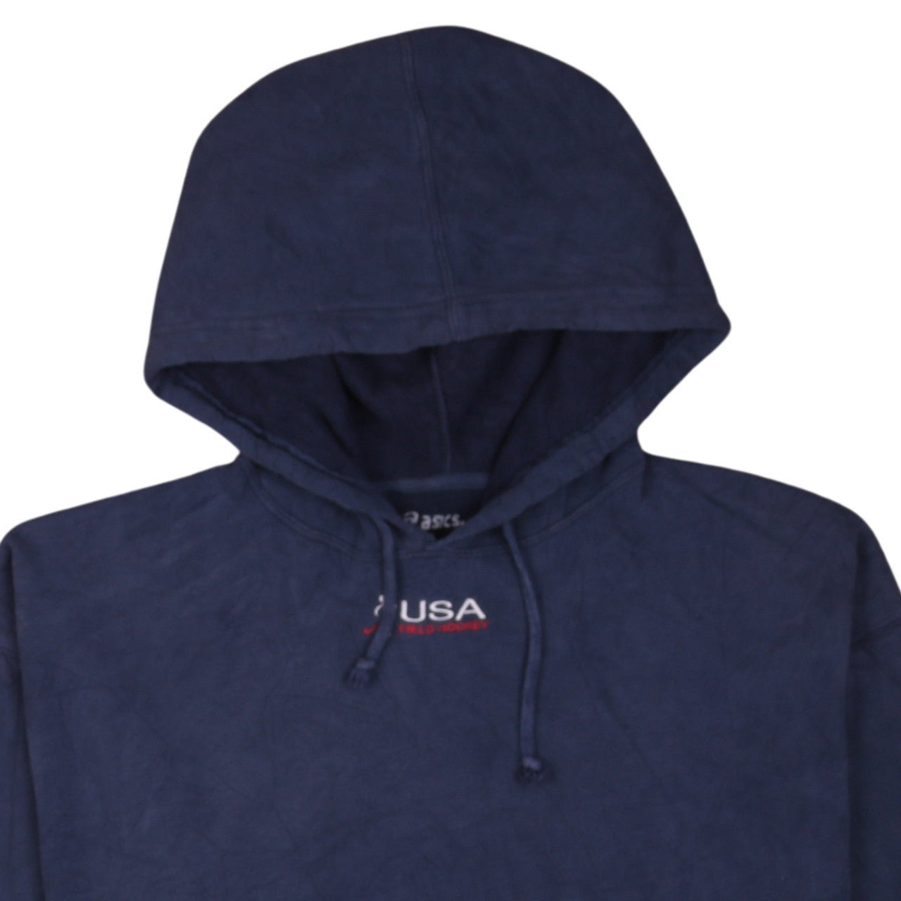 Mens UK Size L ASICS Blue Pullover Hoodie