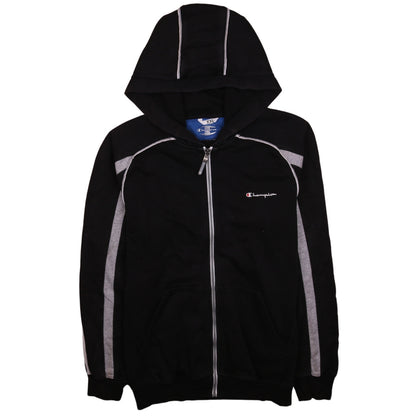 Mens UK Size 2XL Champion Black Full Zip Hoodie