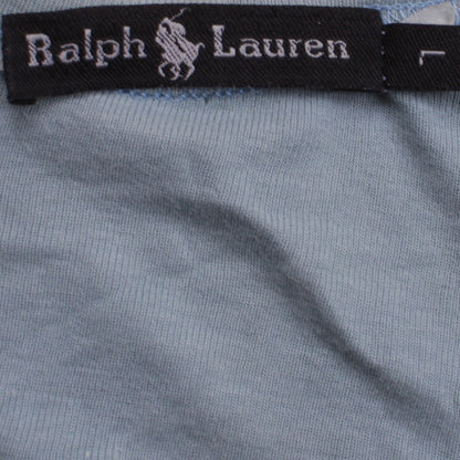 Womens UK Size L Ralph Lauren Blue Basic T-Shirt
