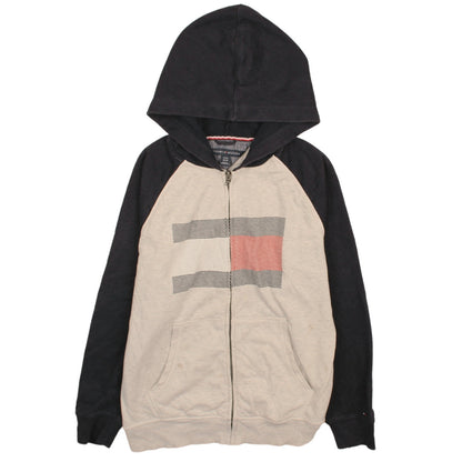Womens UK Size 16/18 Tommy Hilfiger Beige Full Zip Hoodie