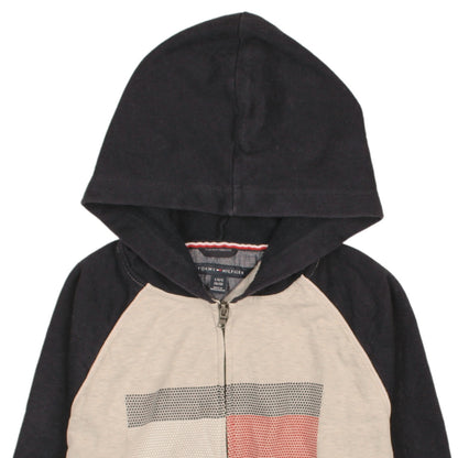 Womens UK Size 16/18 Tommy Hilfiger Beige Full Zip Hoodie
