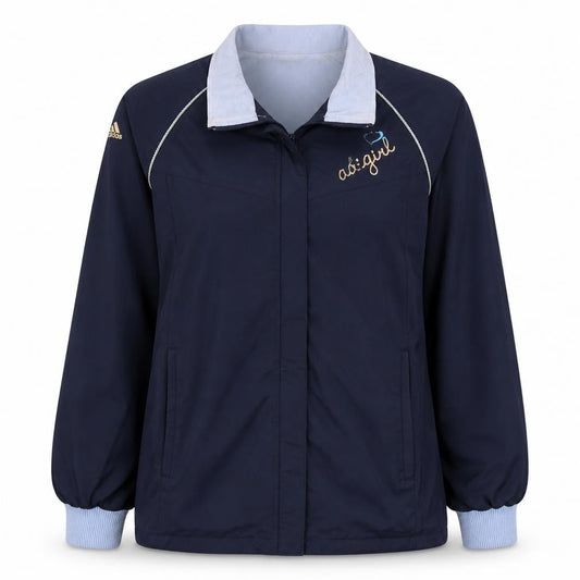 Girls UK Size 14 Years adidas Blue Track Jacket