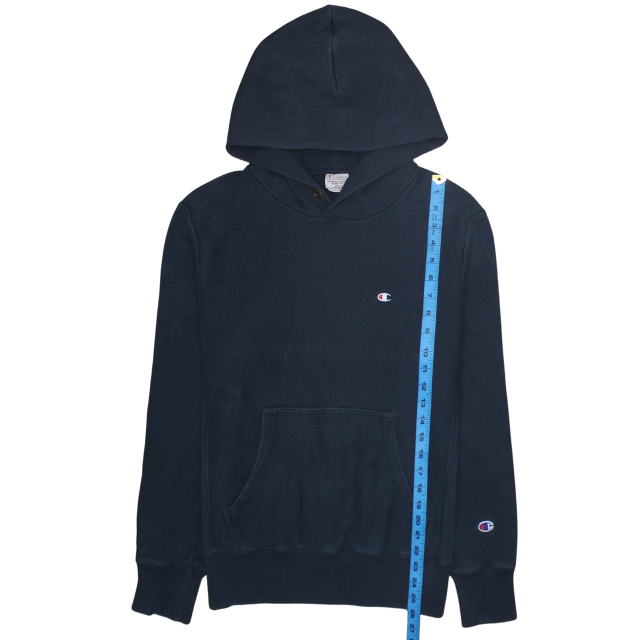 Mens UK Size L Champion Blue Pullover Hoodie