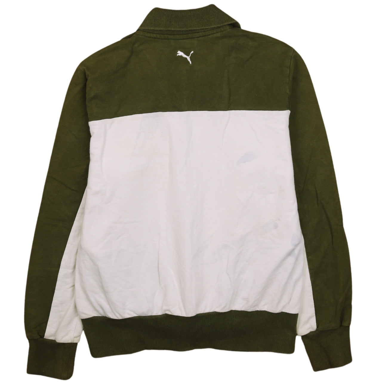 Womens UK Size 14 PUMA Green Full Zip Sweatshirt