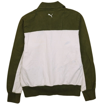 Womens UK Size 14 PUMA Green Full Zip Sweatshirt