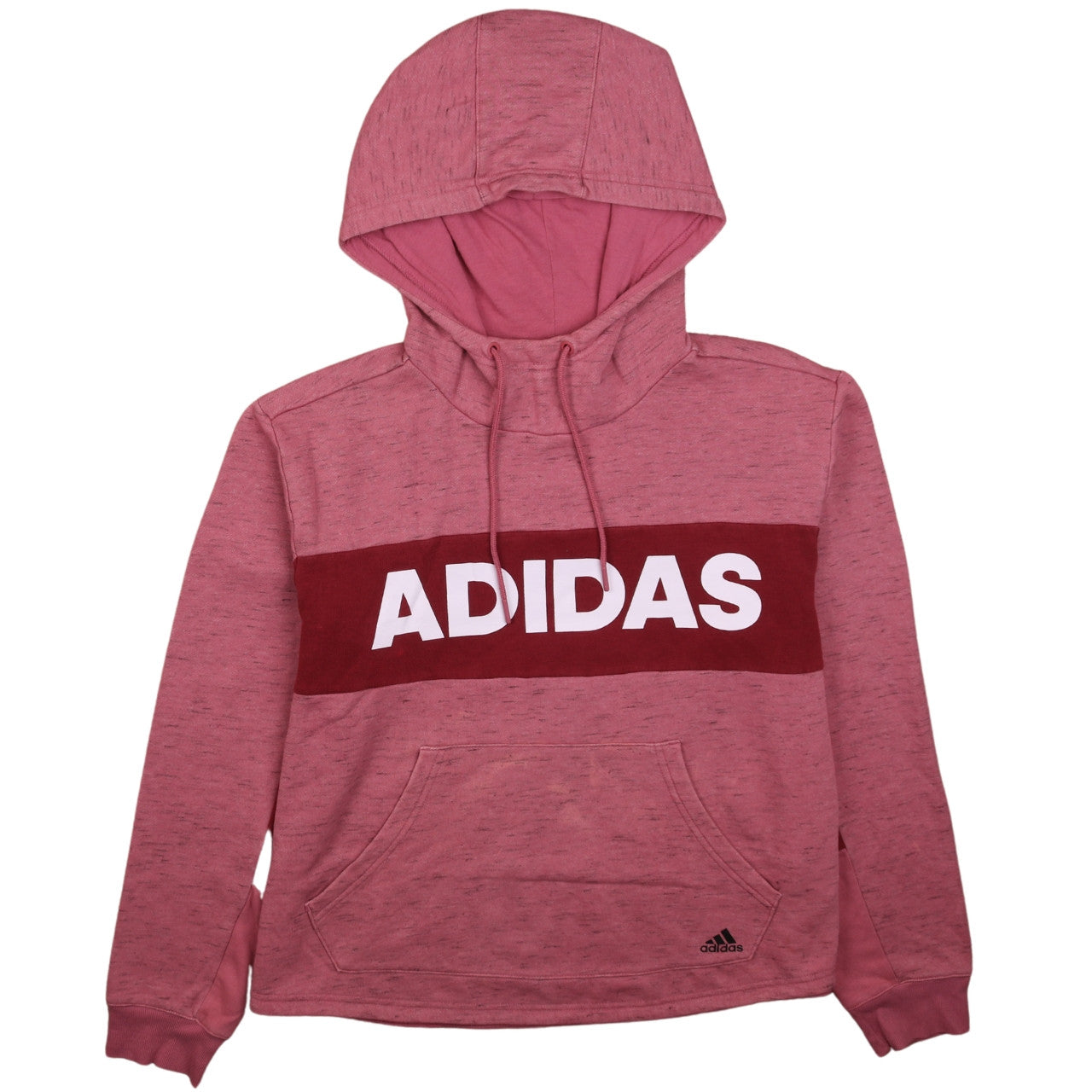 Womens UK Size L adidas Pink Pullover Hoodie