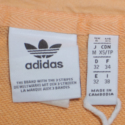 Womens UK Size XS adidas Beige Pullover Hoodie