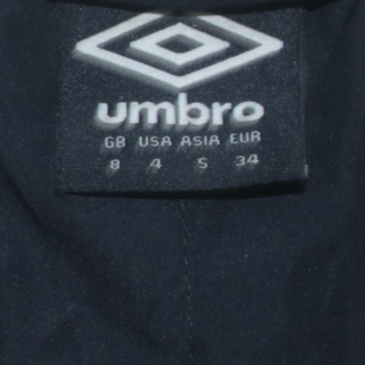 Womens UK Size 8 Umbro Black Soft Shell
