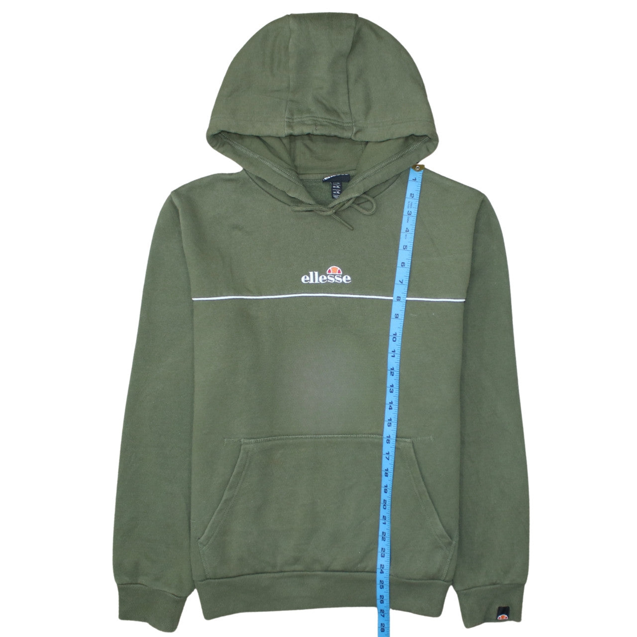 Mens UK Size XL ellesse Green Pullover Hoodie