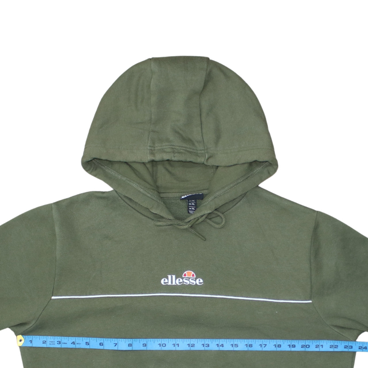 Mens UK Size XL ellesse Green Pullover Hoodie