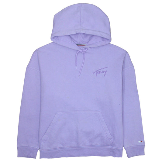 Womens UK Size M Tommy Jeans Purple Pullover Hoodie