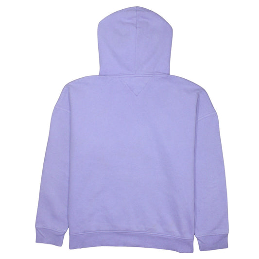 Womens UK Size M Tommy Jeans Purple Pullover Hoodie