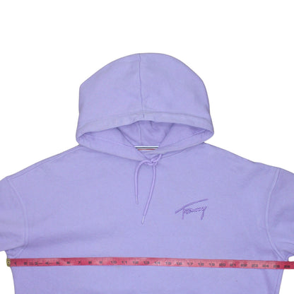 Womens UK Size M Tommy Jeans Purple Pullover Hoodie
