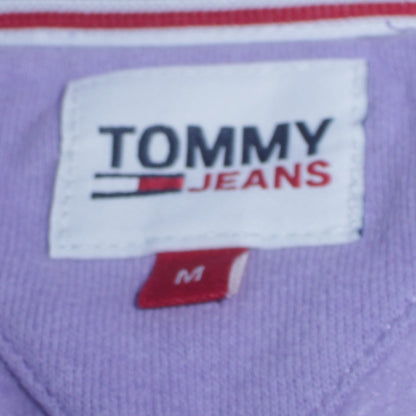 Womens UK Size M Tommy Jeans Purple Pullover Hoodie