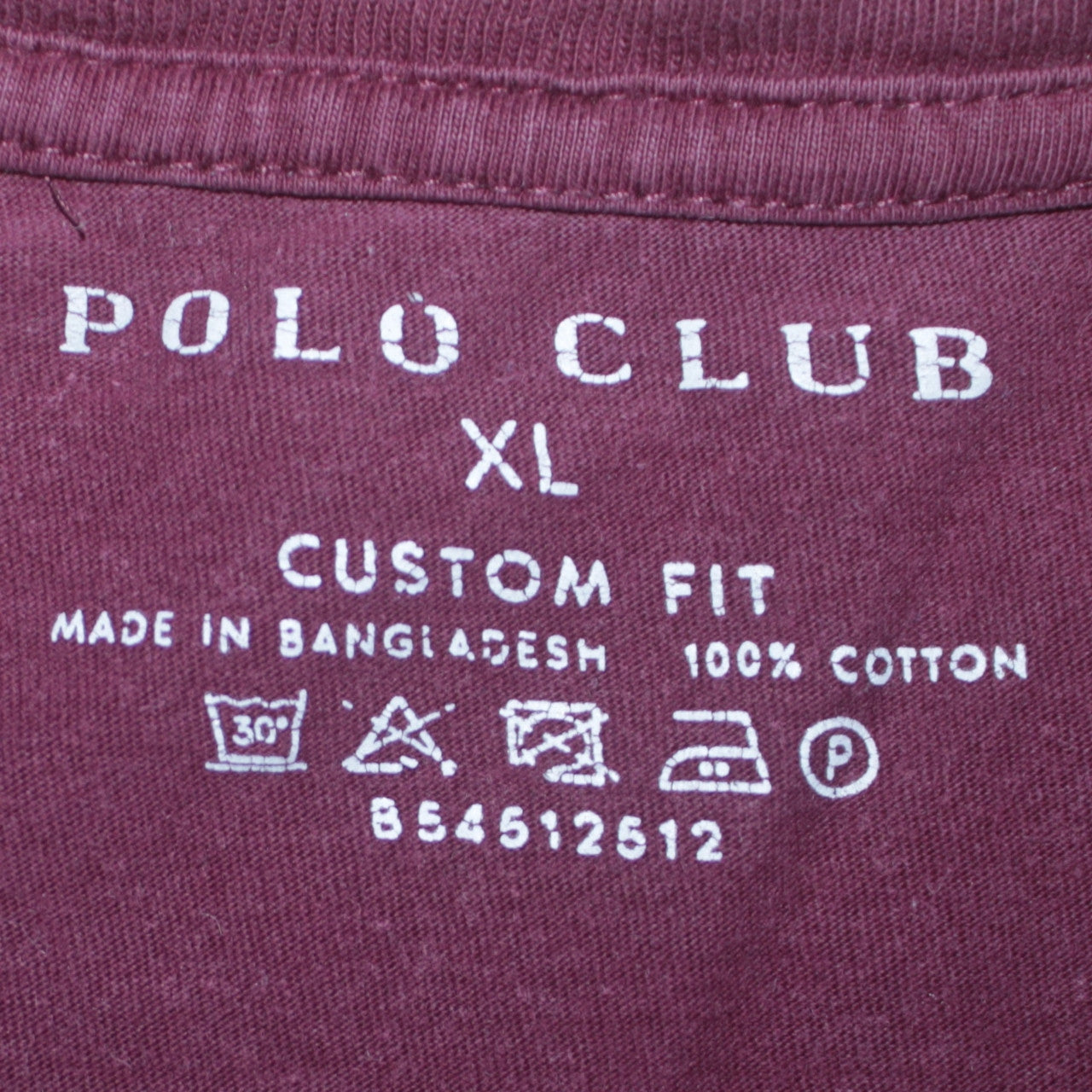 Mens UK Size XL Polo Club Brown  T-Shirt