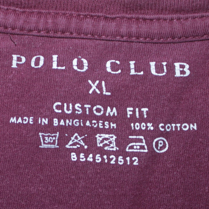 Mens UK Size XL Polo Club Brown  T-Shirt