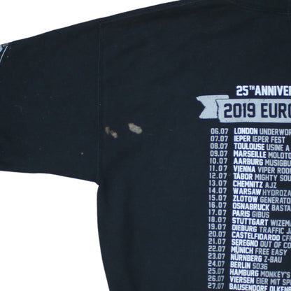 Mens UK Size L Gildan Black Pullover Hoodie