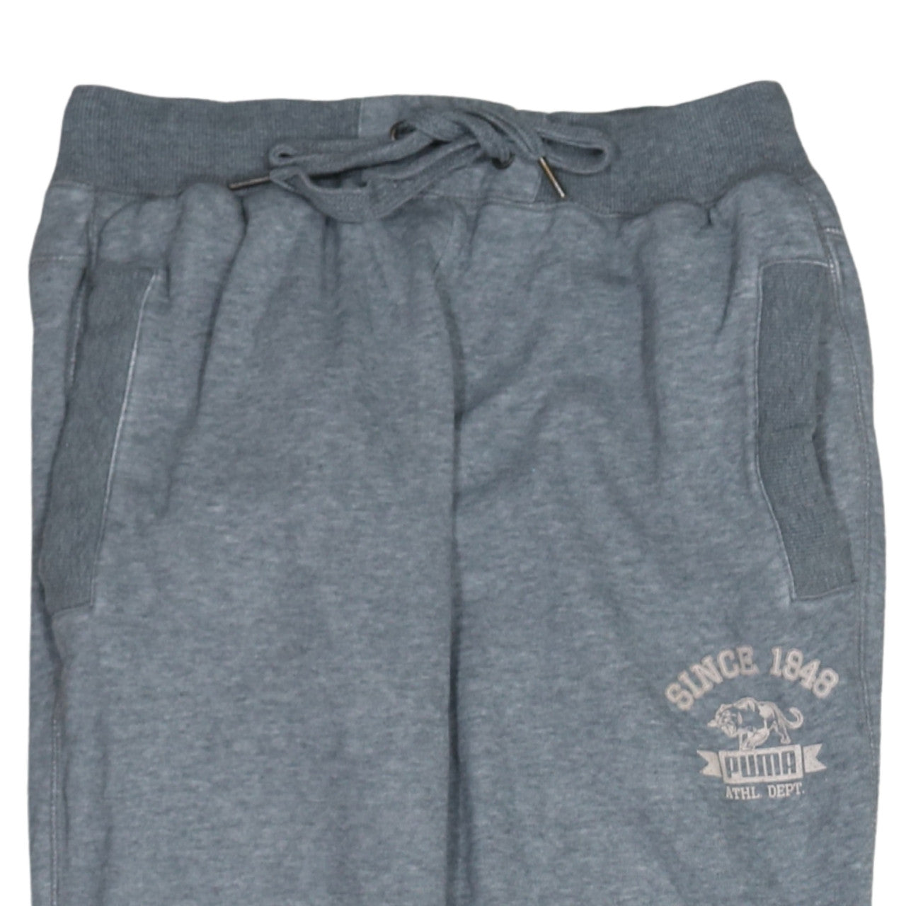 Mens UK Size S PUMA Regular Fit Jogger Grey Trousers