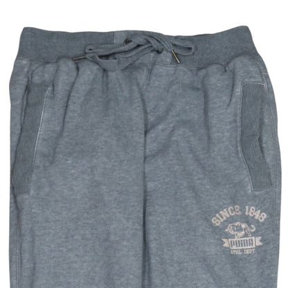 Mens UK Size S PUMA Regular Fit Jogger Grey Trousers