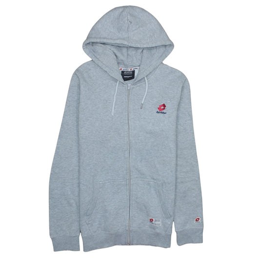 Mens UK Size S Lotto Grey Full Zip Hoodie