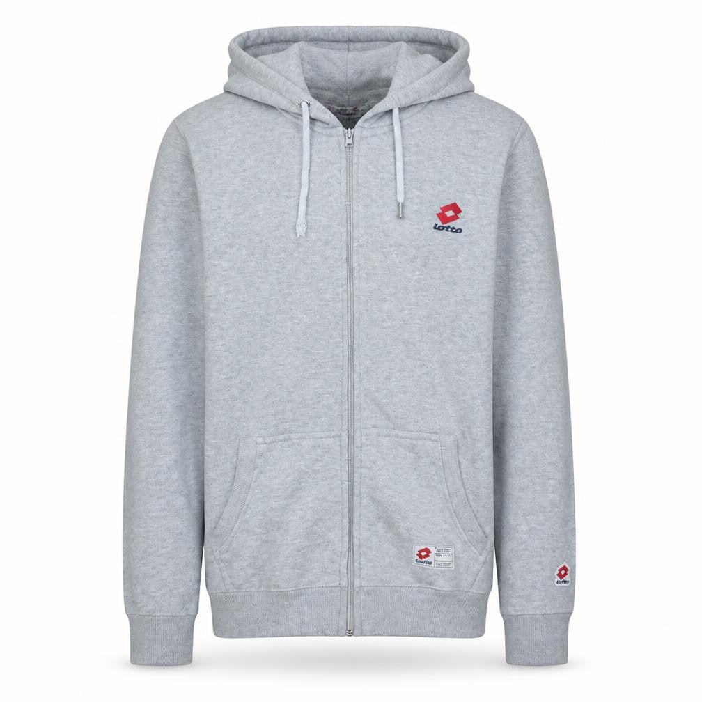 Mens UK Size S Lotto Grey Full Zip Hoodie