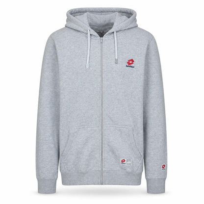 Mens UK Size S Lotto Grey Full Zip Hoodie