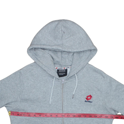Mens UK Size S Lotto Grey Full Zip Hoodie