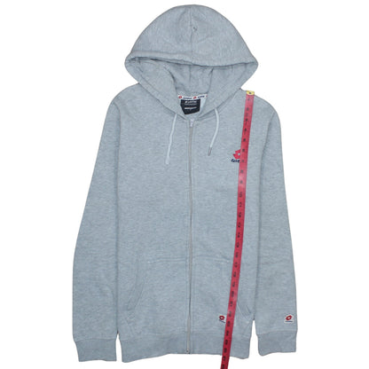 Mens UK Size S Lotto Grey Full Zip Hoodie