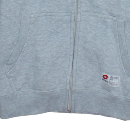 Mens UK Size S Lotto Grey Full Zip Hoodie