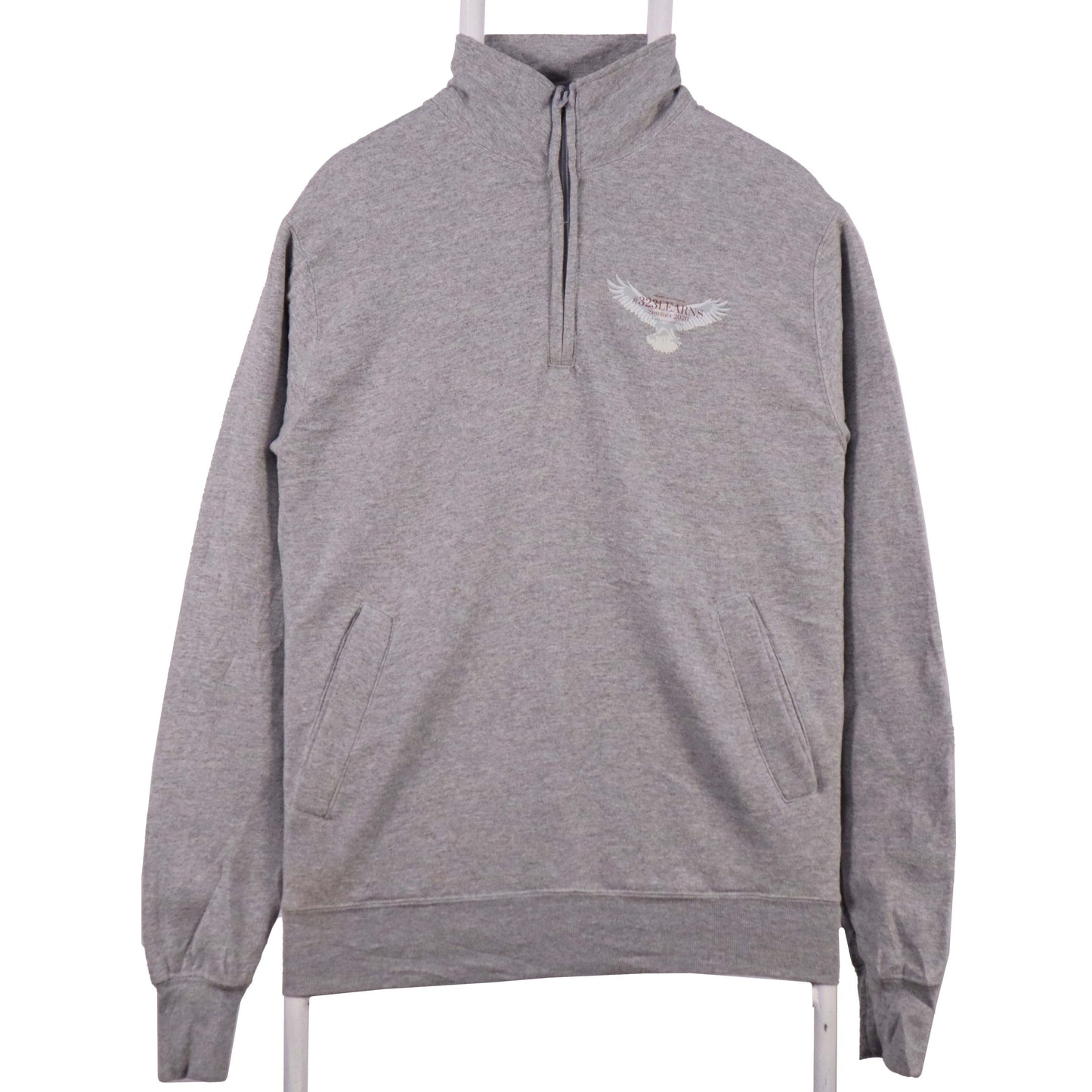Mens UK Size S Champion Grey Henley Sweatshirt