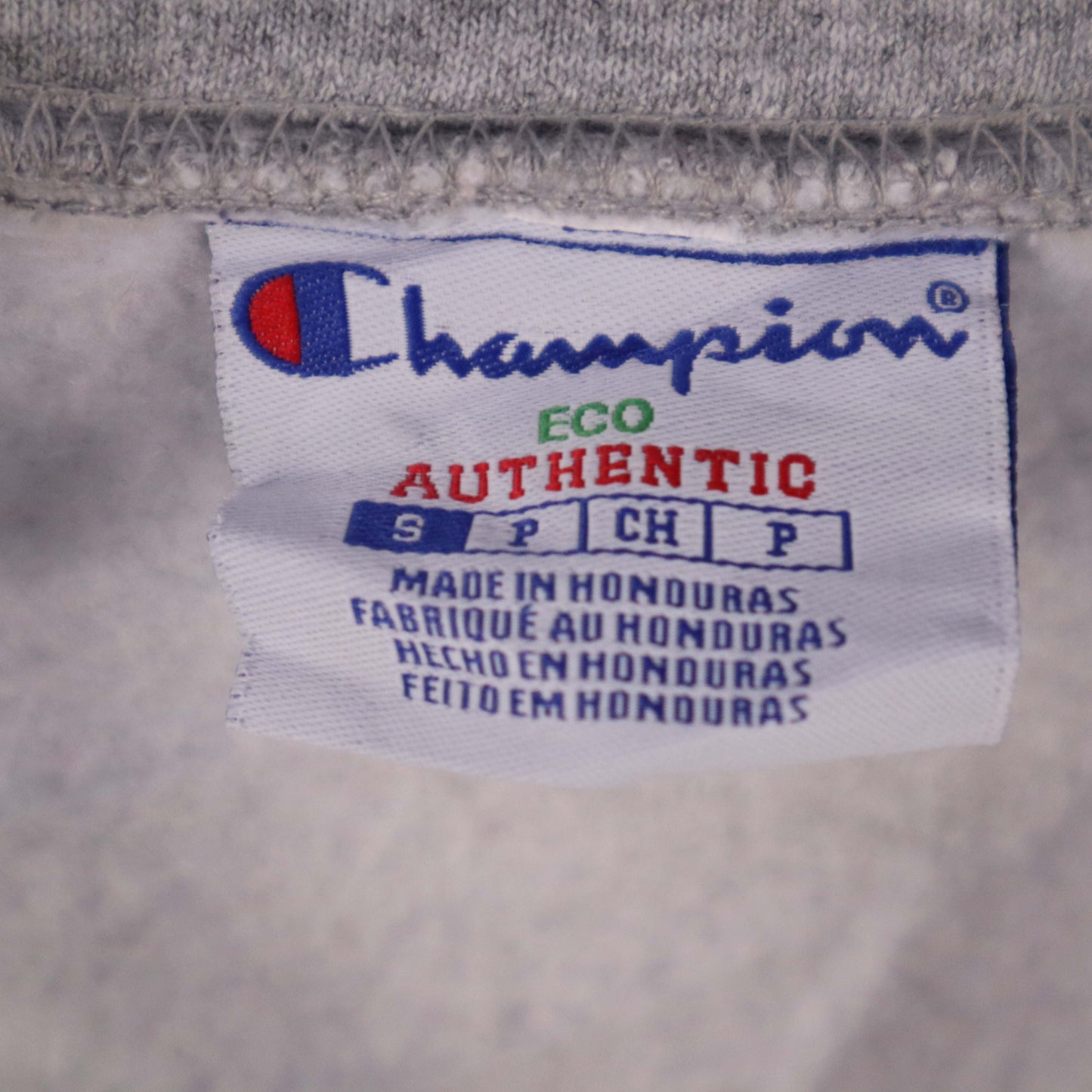 Mens UK Size S Champion Grey Henley Sweatshirt