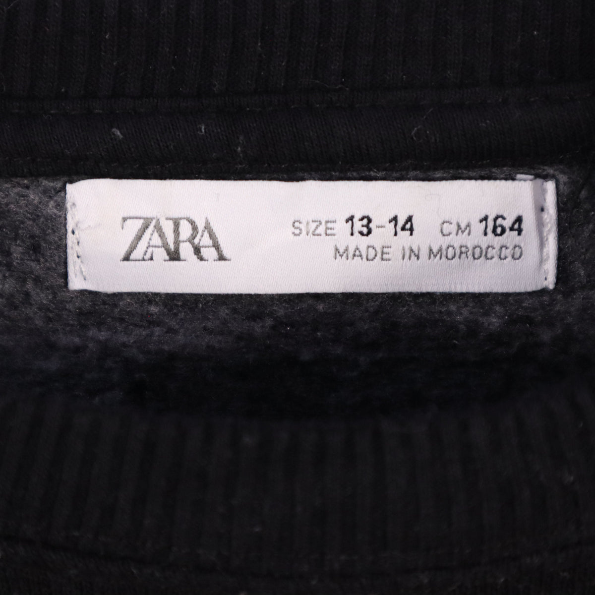 ZARA Boys Black Star Wars Pullover Sweatshirt Size 13-14 Years