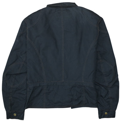 Belstaff Men’s Black Wax Cotton Motorcycle Jacket XL Gold Label