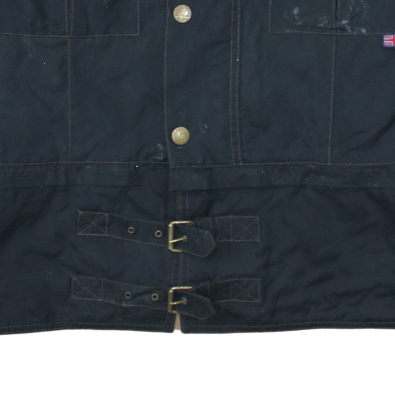 Belstaff Men’s Black Wax Cotton Motorcycle Jacket XL Gold Label