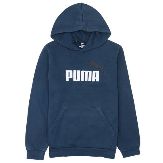 Boys UK Size 13-14 Years PUMA Blue Pullover Hoodie