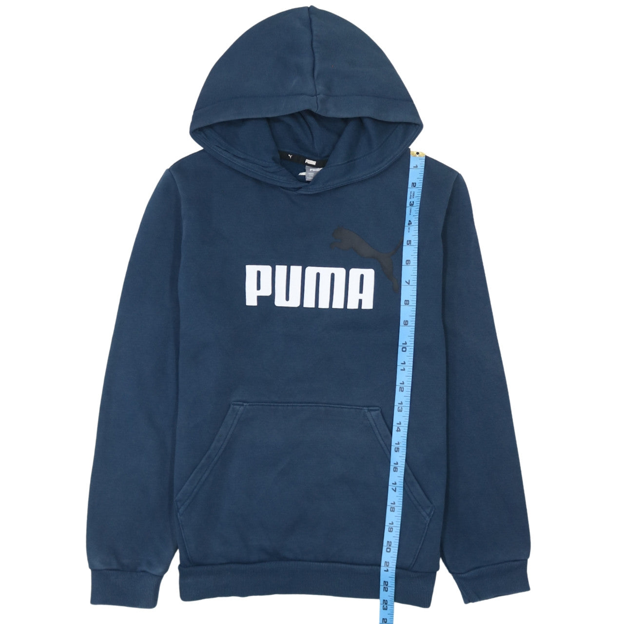 Boys UK Size 13-14 Years PUMA Blue Pullover Hoodie