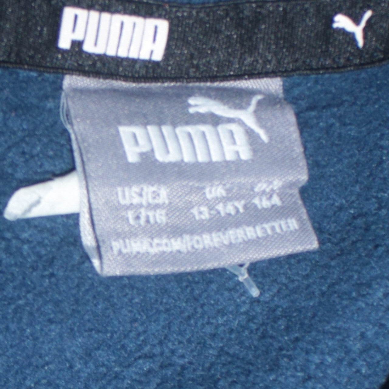 Boys UK Size 13-14 Years PUMA Blue Pullover Hoodie