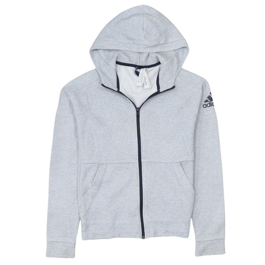 Mens UK Size XS adidas Grey Full Zip Hoodie