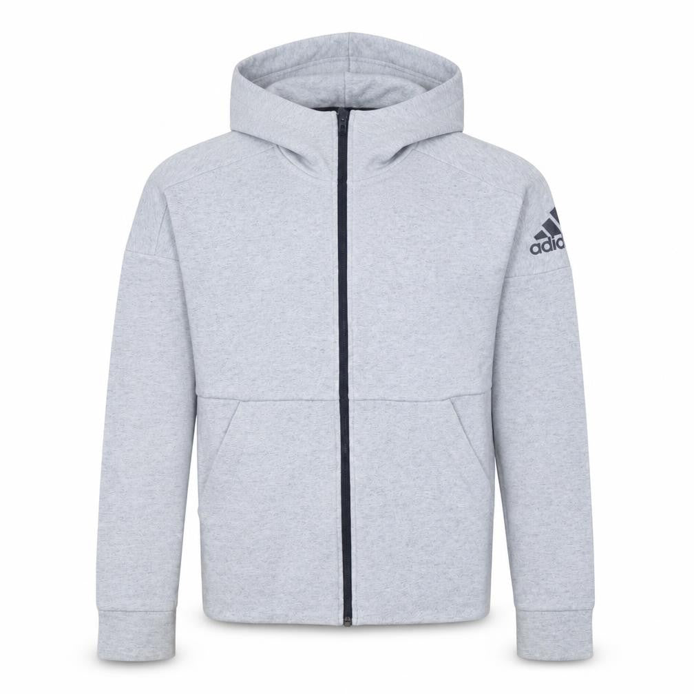 Mens UK Size XS adidas Grey Full Zip Hoodie