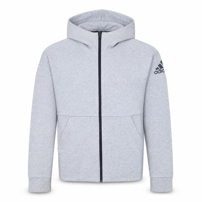 Mens UK Size XS adidas Grey Full Zip Hoodie