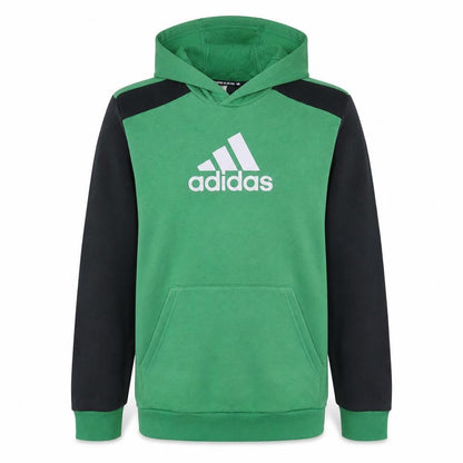 Boys UK Size 15-16 Years adidas Green Pullover Hoodie