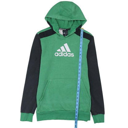 Boys UK Size 15-16 Years adidas Green Pullover Hoodie