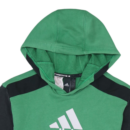 Boys UK Size 15-16 Years adidas Green Pullover Hoodie