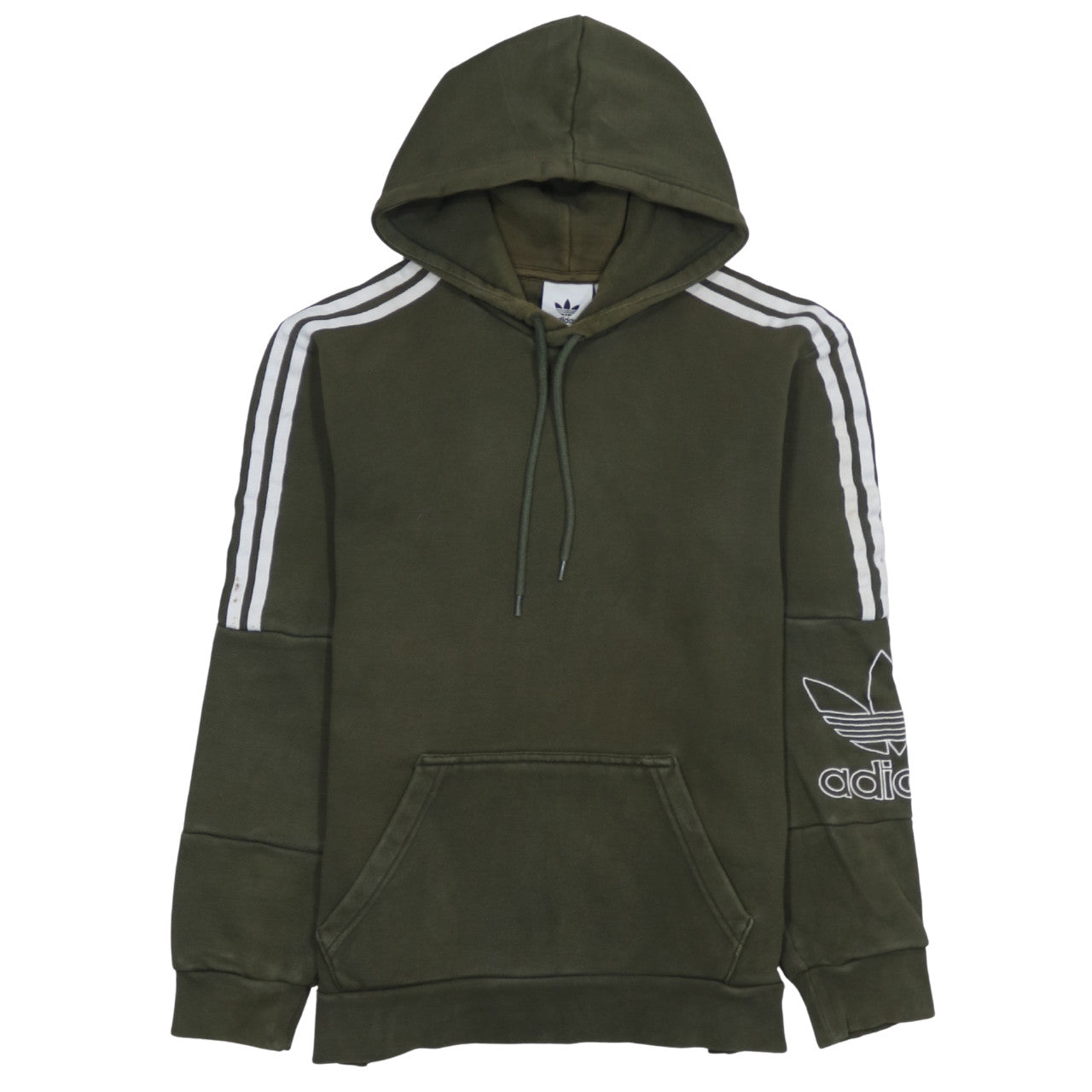Mens UK Size S adidas Green Pullover Hoodie