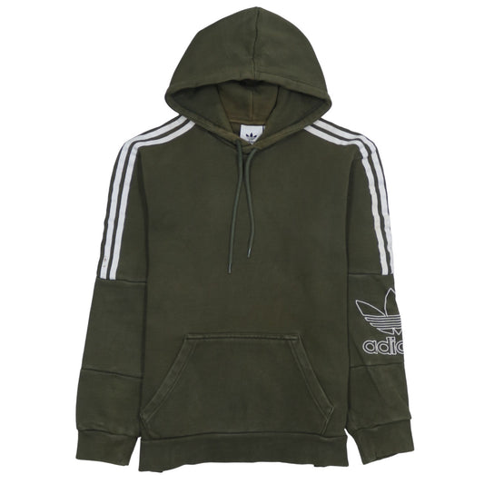 Mens UK Size S adidas Green Pullover Hoodie