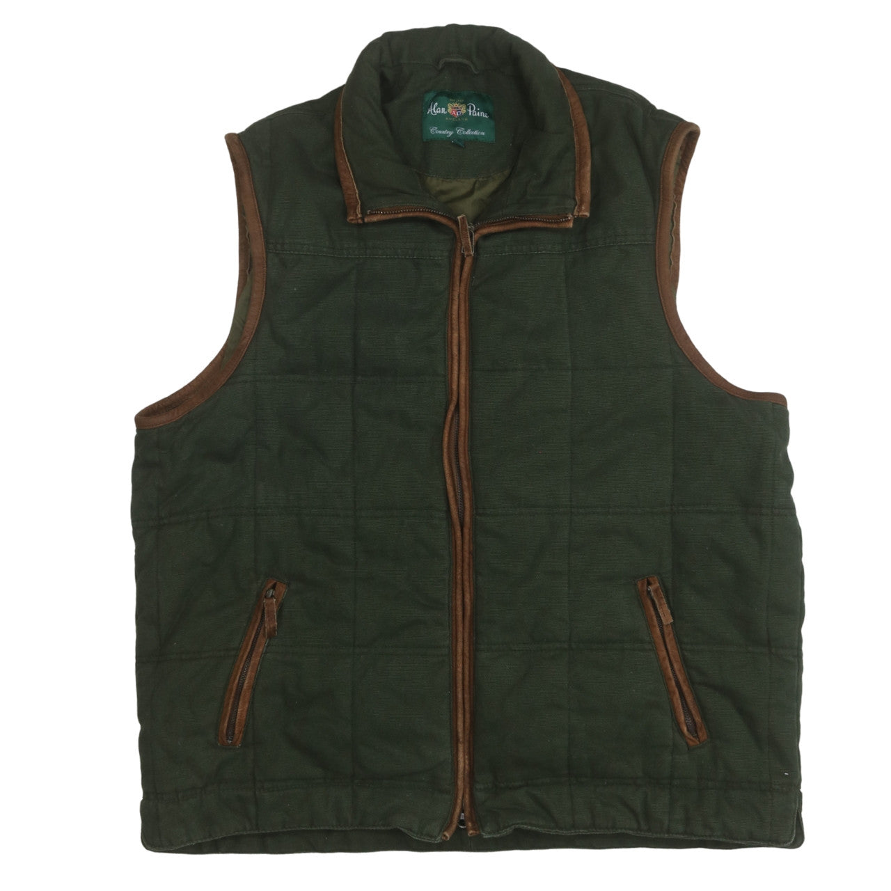 Mens UK Size 2XL Alan Paine Green Bodywarmer